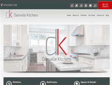 Tablet Screenshot of davisvillekitchens.com